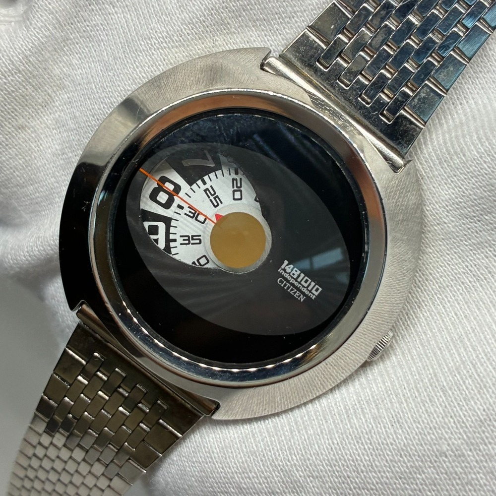 CITIZEN Independent JUMP HOUR 6038-L16274 QZ Men's Watch - Working! - Picture 3 of 15